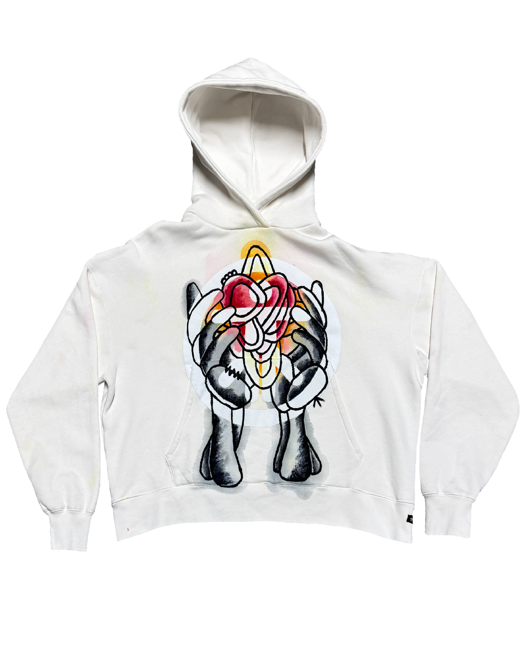 Aeliza Logo Painted Hoodie