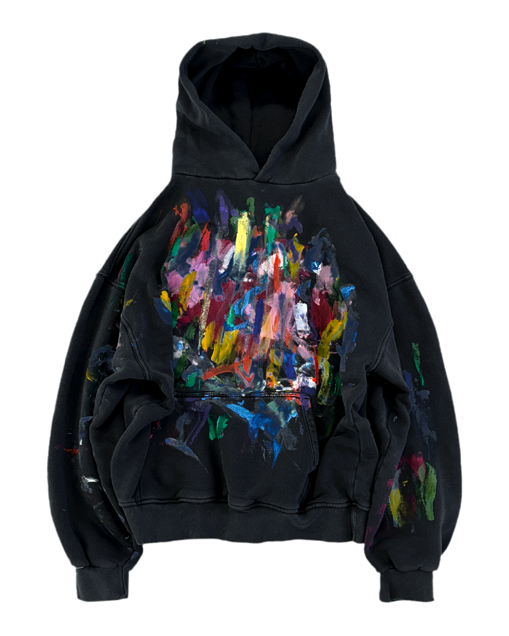 Multicoloured Painting Hoodie
