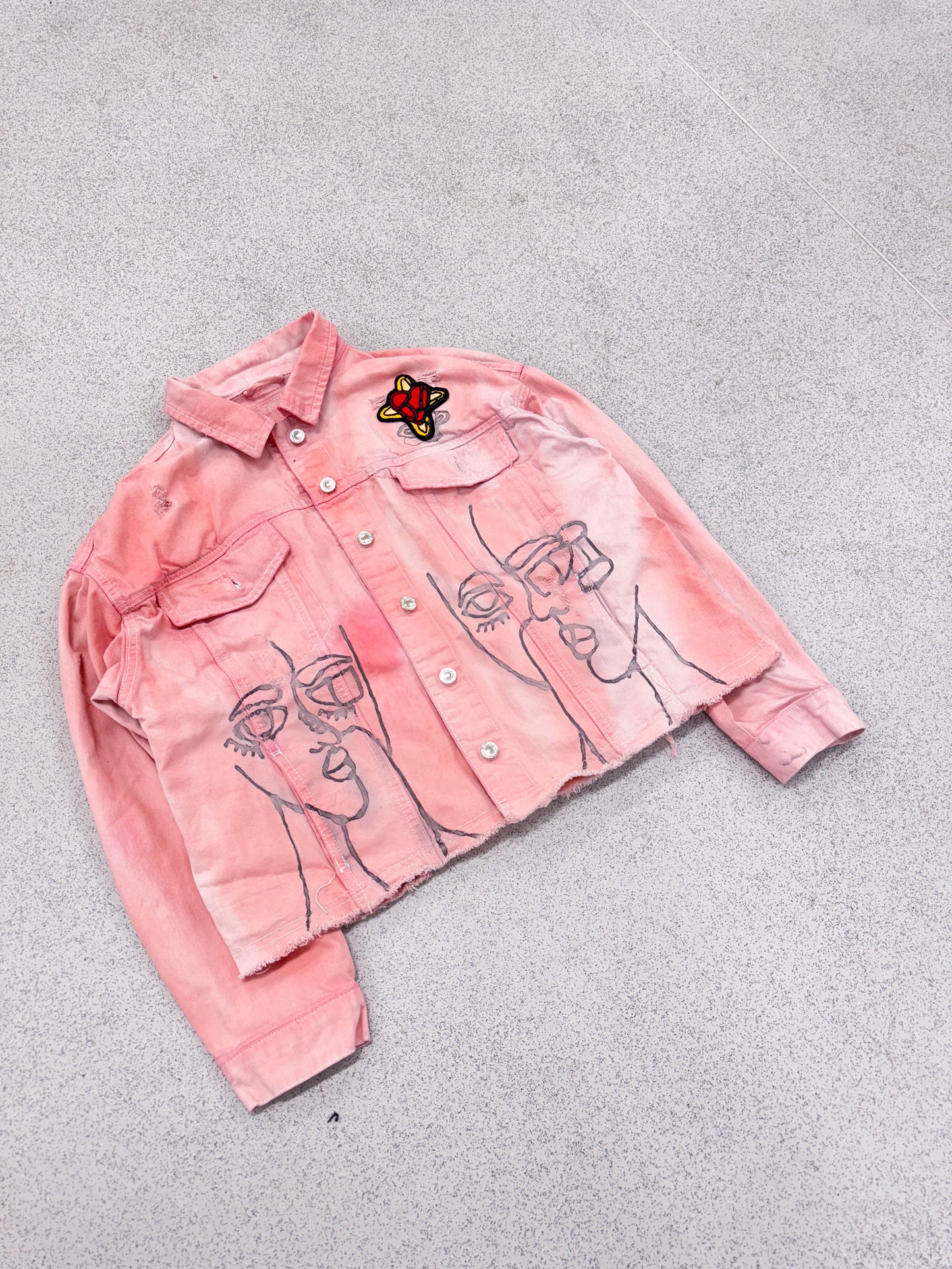 Coral Dyed Jacket - S/M