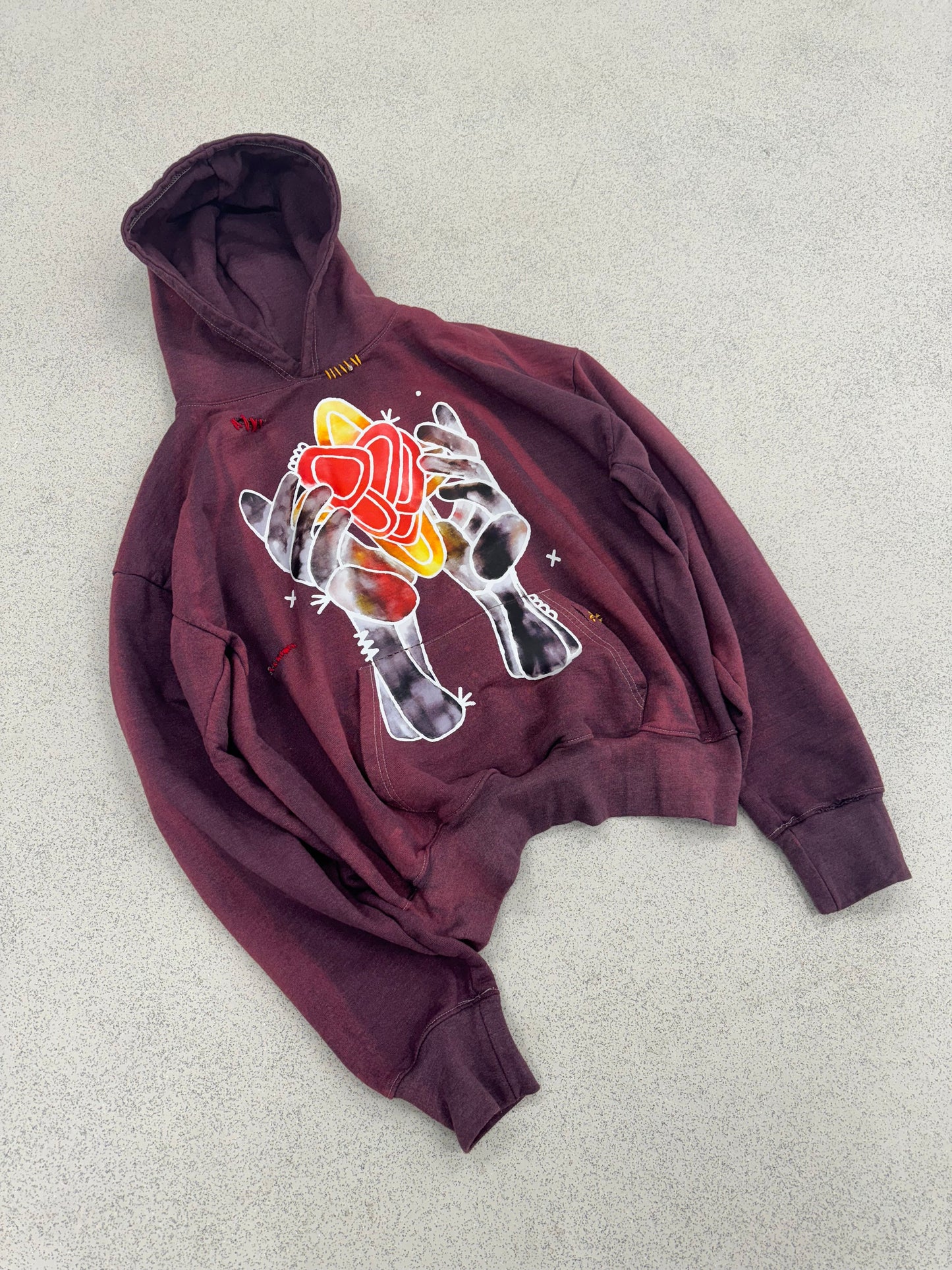 Ruby Embroidered Hoodie