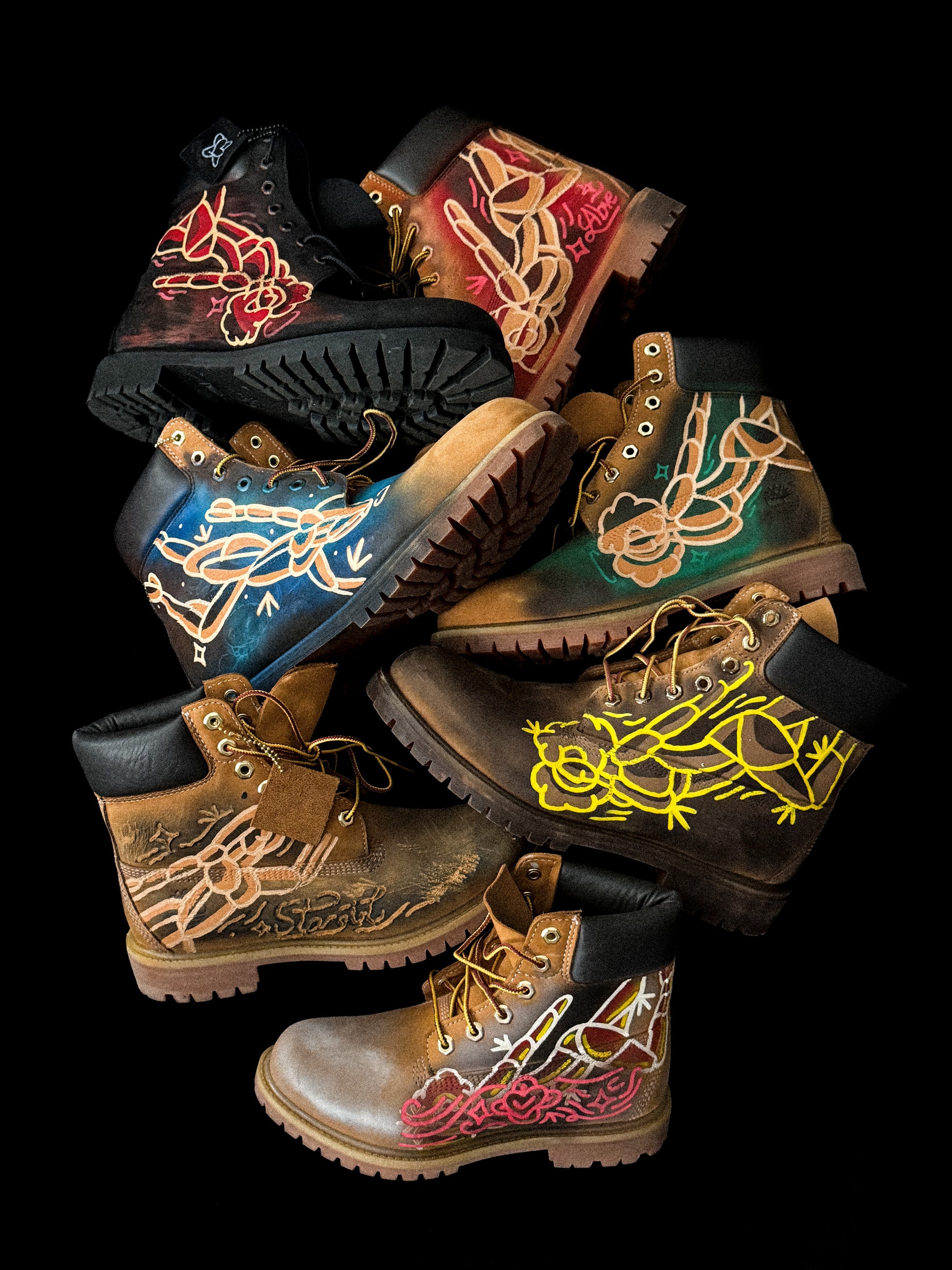 Abveallelse x Timberland 6 Inch Boot Red