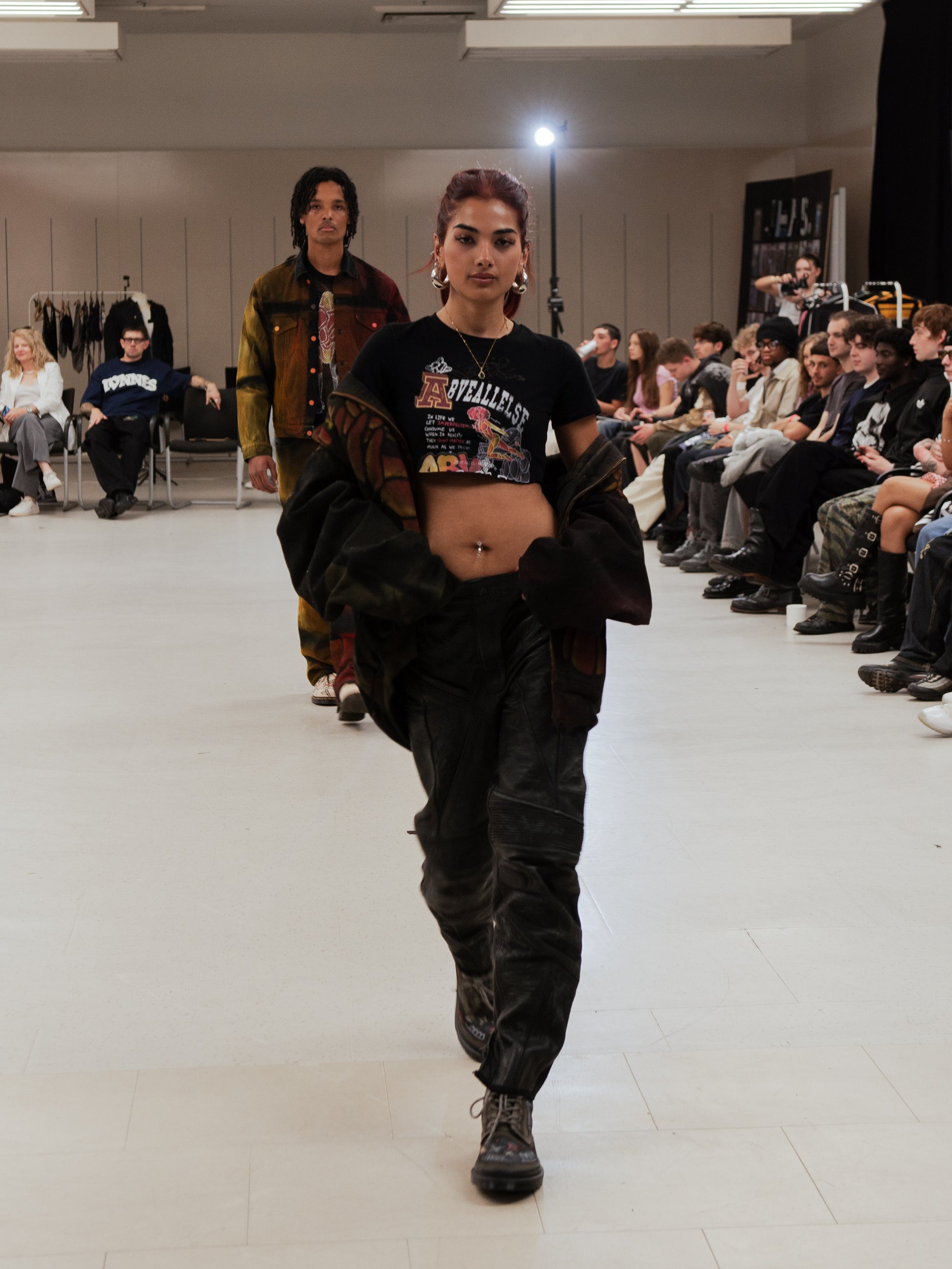 Distressed Motorcycle Trousers