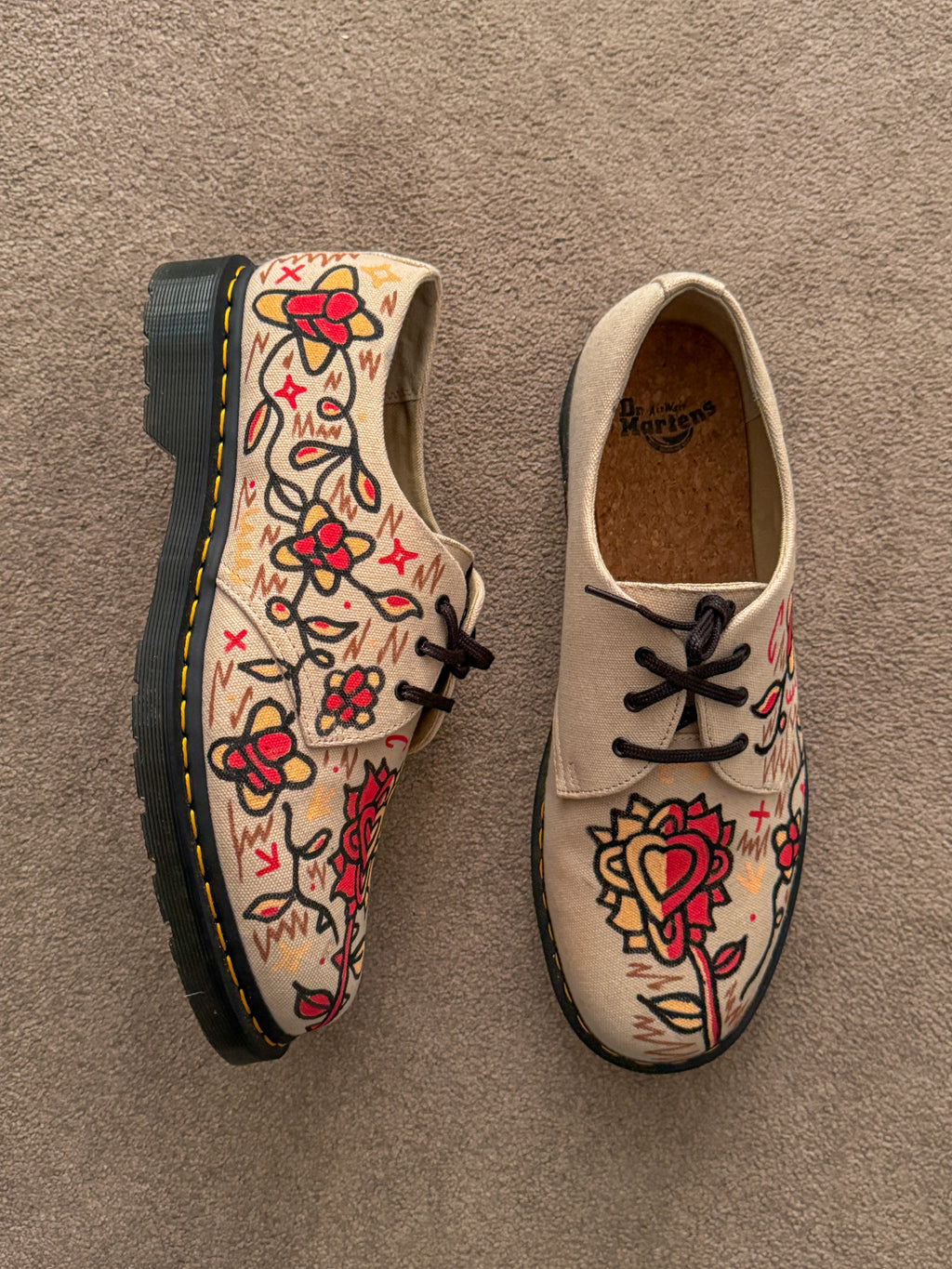 Abveallelse x Dr Martens Canvas 1460 Garden