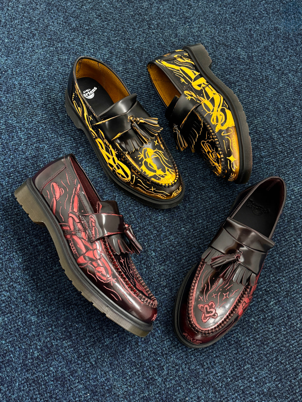 Abveallelse x Dr Martens Yellow Rise Loafers