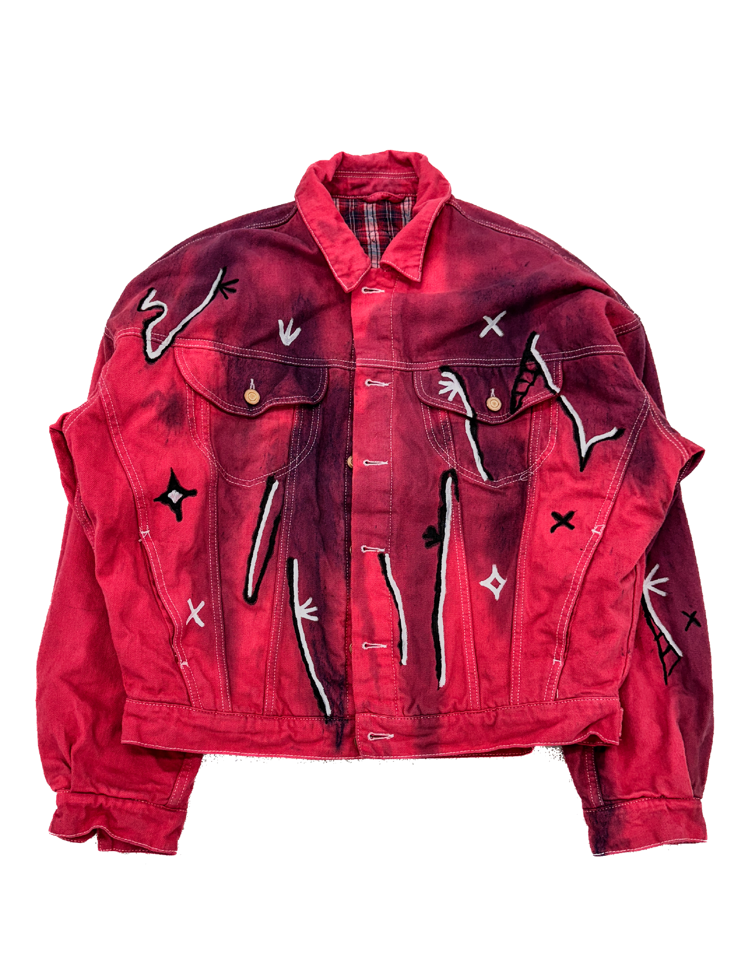 Red Dyed Jacket - XXL