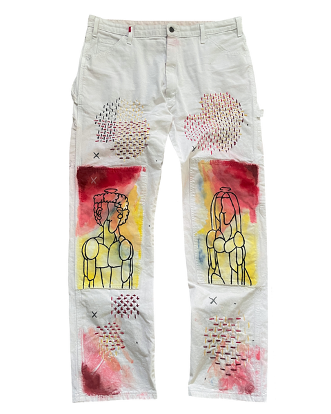 Sashiko Painted Trousers