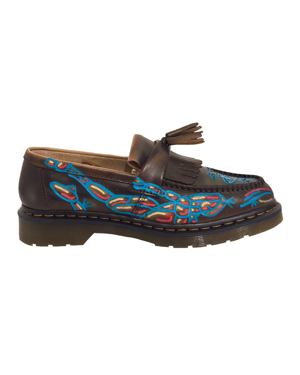 Painted Dr Martens Loafers