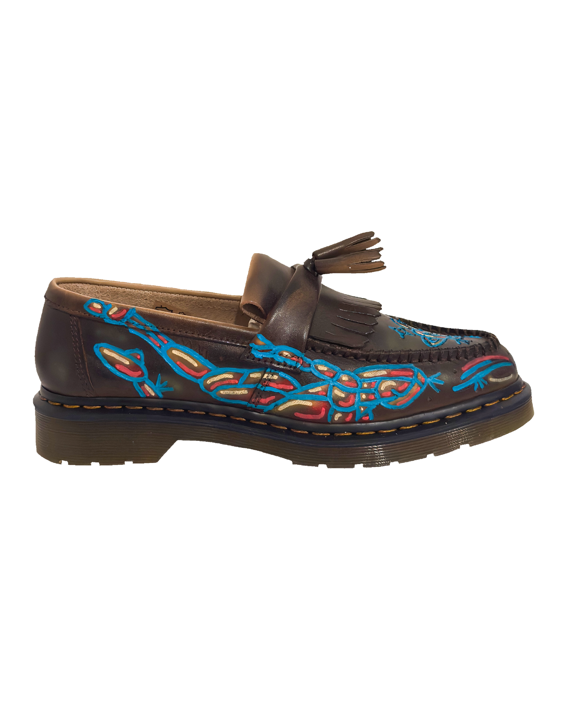 Painted Dr Martens Loafers